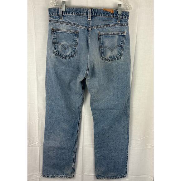 Levi's Vintage 1997 505 Regular Fit Straight Leg Jeans USA 33 x 30 Wallet Fade - Picture 1 of 8